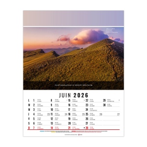 CELINE 2026 - 12 FEUILLETS - BLOC ET DOS VIDE POCHE AGRAFES MARQUAGE QUADRI 7