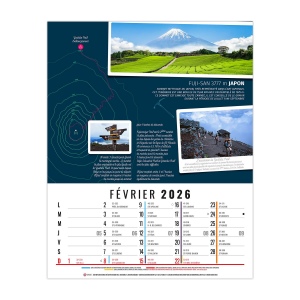 HUBERT 2026 - 12 FEUILLETS - SPIRALE - MARQUAGE QUADRI 3