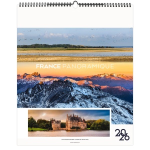 LA FRANCE PANORAMIQUE 2026 - XXL 474 x 580 mm - MARQUAGE QUADRI - PAGE DE GARDE REPIQUÉE 2