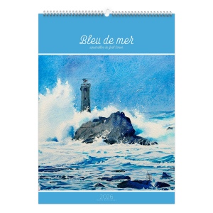 BLEU DE MER 2026 - 6 FEUILLETS - RELIURE BAGUETTE - MARQUAGE 1 COULEUR