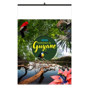 BIENVENUE EN GUYANE 2026 - 6 FEUILLETS - RELIURE BAGUETTE - MARQUAGE 1 COULEUR 3