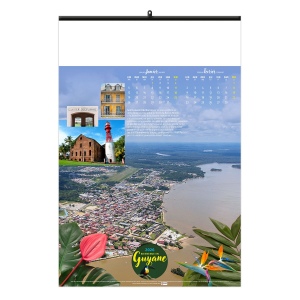 BIENVENUE EN GUYANE 2026 - 6 FEUILLETS - RELIURE BAGUETTE - MARQUAGE 1 COULEUR 5