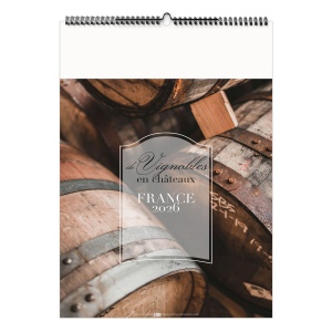 DE VIGNOBLES EN CHÂTEAUX 2026 - 6 FEUILLETS - RELIURE BAGUETTE - MARQUAGE 1 COULEUR 2