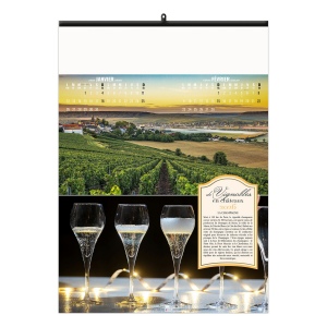 DE VIGNOBLES EN CHÂTEAUX 2026 - 6 FEUILLETS - RELIURE BAGUETTE - MARQUAGE 1 COULEUR 4
