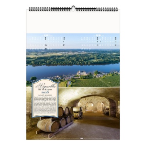 DE VIGNOBLES EN CHÂTEAUX 2026 - 6 FEUILLETS - RELIURE BAGUETTE - MARQUAGE 1 COULEUR 5