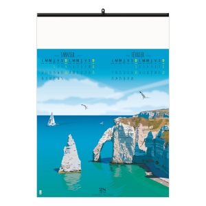 TOUR DE FRANCE VINTAGE 2026 - 6 FEUILLETS - RELIURE BAGUETTE - MARQUAGE QUADRI 4