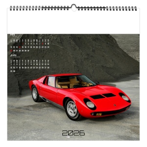 DESIGN CAR 2026 - SMALL 330 x 330 mm - MARQUAGE 1 COULEUR - RELIURE BAGUETTE 7