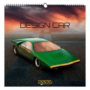 DESIGN CAR 2026 - XXL 474 x 474 mm - MARQUAGE 1 COULEUR - PAGE DE GARDE REPIQUÉE - RELIURE BAGUETTE