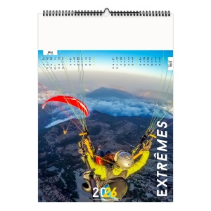 EXTRÊMES 2026 - 7 FEUILLETS - RELIURE BAGUETTE - MARQUAGE 1 COULEUR 6