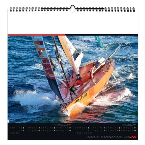 VOILE SPORTIVE 2026 - SMALL 330 x 330 mm - MARQUAGE 1 COULEUR - PAGE DE GARDE REPIQUÉE - RELIURE BAGUETTE 8