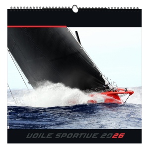 VOILE SPORTIVE 2026 - XXL 474 x 474 mm - MARQUAGE 1 COULEUR - RELIURE BAGUETTE