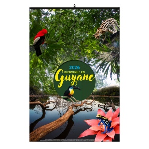 BIENVENUE EN GUYANE 2026 - 7 FEUILLETS - RELIURE SPIRALE - MARQUAGE 1 COULEUR - PAGE DE GARDE REPIQUÉE 2