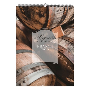 DE VIGNOBLES EN CHÂTEAUX 2026 - 7 FEUILLETS - RELIURE SPIRALE - MARQUAGE 1 COULEUR