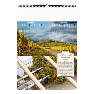 DE VIGNOBLES EN CHÂTEAUX 2026 - 7 FEUILLETS - RELIURE SPIRALE - MARQUAGE 1 COULEUR - PAGE DE GARDE REPIQUÉE 9