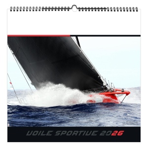 VOILE SPORTIVE 2026 - XXL 474 x 474 mm - MARQUAGE 1 COULEUR - RELIURE SPIRALE 4