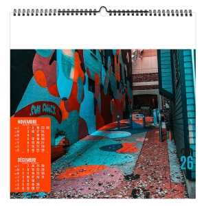 STREET ART 2026 - SMALL 330 x 330 mm - MARQUAGE QUADRI - PAGE DE GARDE REPIQUÉE - RELIURE BAGUETTE 10