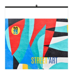 STREET ART 2026 - XXL 474 x 474 mm - MARQUAGE QUADRI - PAGE DE GARDE REPIQUÉE - RELIURE BAGUETTE 4