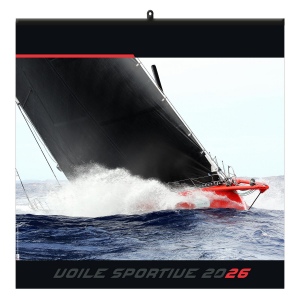 VOILE SPORTIVE 2026 - SMALL 330 x 330 mm - MARQUAGE QUADRI - PAGE DE GARDE REPIQUÉE - RELIURE BAGUETTE 2