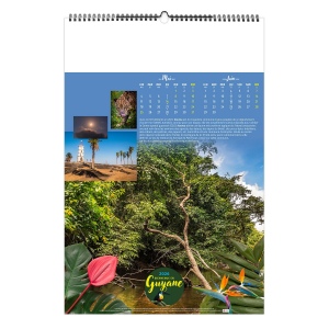 BIENVENUE EN GUYANE 2026 - 7 FEUILLETS - RELIURE SPIRALE - MARQUAGE QUADRI 7