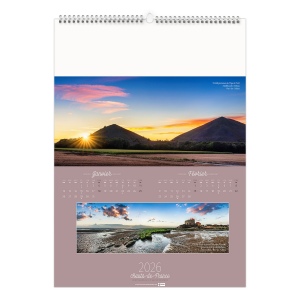 PAYSAGES DE FRANCE 2026 - 7 FEUILLETS - RELIURE SPIRALE - MARQUAGE QUADRI - PAGE DE GARDE REPIQUÉE 4