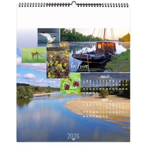 FLEUVES D'EUROPE 2026 - SMALL 330 x 400 mm - MARQUAGE QUADRI - PAGE DE GARDE REPIQUÉE - RELIURE SPIRALE 8