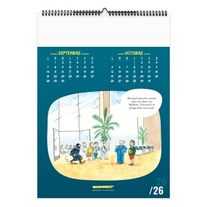 TRAIT D'HUMOUR 2026 - 7 FEUILLETS - RELIURE SPIRALE - MARQUAGE QUADRI 8