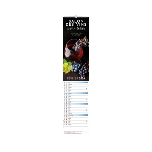 ILLUSTRE LANGUETTE CREATION 12 FEUILLETS 2026 - 106 x 490 mm - PAPIER 170g - RELIURE SPIRALE