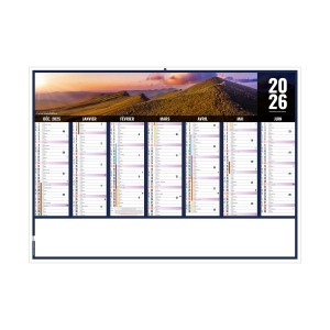 LIBERTE AUVERGNE-RHONE-ALPES 2026 - MIDI 430 x 335 mm - LEGER 400G - SANS MARQUAGE - 1 TROU EN TETE 2