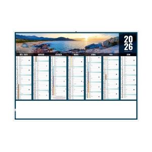 LIBERTE CORSE 2026 - MIDI 430 x 335 mm - LEGER 400G - MARQUAGE QUADRI - IDENTIQUE RECTO VERSO - 1 TROU EN TETE 2
