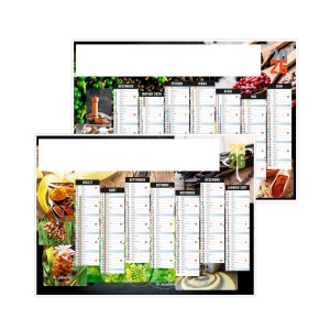 EPICES 2026 - STANDARD 550 x 405 mm - LEGER 400G - MARQUAGE QUADRI - IDENTIQUE RECTO VERSO - 1 TROU EN TETE