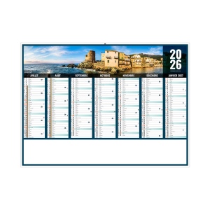 LIBERTE CORSE 2026 - STANDARD 550 x 405 mm - LEGER 400G - MARQUAGE QUADRI - IDENTIQUE RECTO VERSO - 1 TROU EN TETE 3