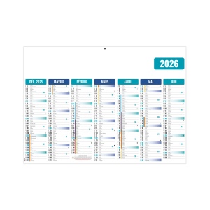 GAMECO BLEU 2026 - MICRO 210 x 155 mm - LEGER 400G - MARQUAGE QUADRI - IDENTIQUE RECTO VERSO - PAS DE TROU 2