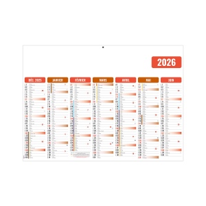 GAMECO ROUGE 2026 - MICRO 210 x 155 mm - LEGER 400G - MARQUAGE QUADRI - DIFFERENT RECTO VERSO - PAS DE TROU 2