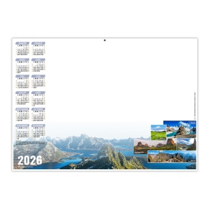 PLANNING MONDIAL 2026 - XXL 700X500 MM LEGER 400G - RECTO SEUL - MARQUAGE QUADRI