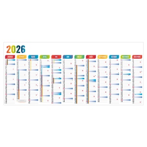 PLANNING GEANT 1300X580MM 2026 MARQUAGE 1 COULEUR