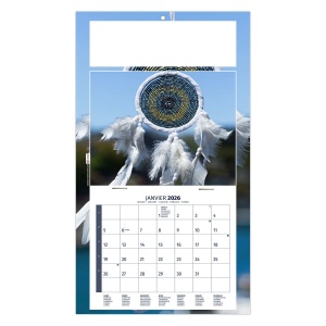 PLAQUE 1 VUE MEDITATION 2026 - DOS CARTON - EURO BLOC - MARQUAGE QUADRI