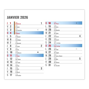 PLAQUE 1 VUE GASTON 2026 - DOS MAGNETIQUE - BLOC B2 - MARQUAGE QUADRI 5