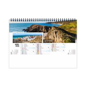 CHEVALET STANDARD 13F - GRAND ANGLE 2026 - QUADRI - AVEC PLAQUE FEUILLETS REPOSITIONNABLES 5