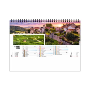 CHEVALET STANDARD 13F - GRAND ANGLE 2026 - QUADRI - AVEC PLAQUE FEUILLETS REPOSITIONNABLES 8