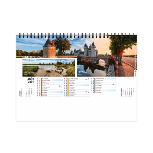 CHEVALET STANDARD 13F - GRAND ANGLE 2026 - QUADRI - AVEC PLAQUE FEUILLETS REPOSITIONNABLES 9