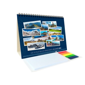 CHEVALET STANDARD 13F - SENTIERS 2026 - QUADRI - AVEC PLAQUE FEUILLETS REPOSITIONNABLES 15