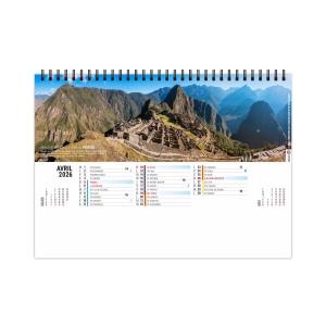 CHEVALET STANDARD 13F - SENTIERS 2026 - QUADRI - AVEC PLAQUE FEUILLETS REPOSITIONNABLES 5