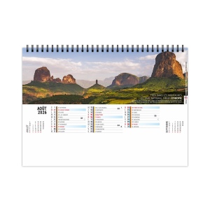 CHEVALET STANDARD 13F - SENTIERS 2026 - QUADRI - AVEC PLAQUE FEUILLETS REPOSITIONNABLES 9