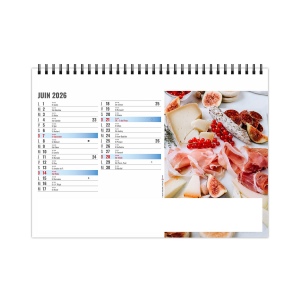 CHEVALET STANDARD 13F - CONVIVIAL 2026 - QUADRI - AVEC PLAQUE FEUILLETS REPOSITIONNABLES 7