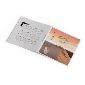 CARTE DE VOEUX - VOYAGE 2026  AVEC ENVELOPPE - QUADRI 2