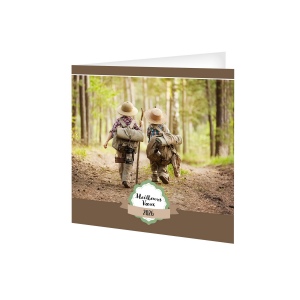 CARTE DE VOEUX - BAMBINS 2026  AVEC ENVELOPPE - QUADRI