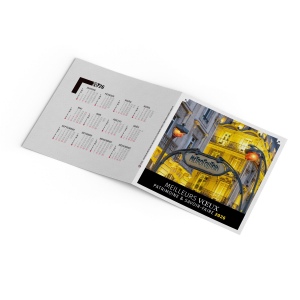 CARTE DE VOEUX - TRESOR 2026  AVEC ENVELOPPE - QUADRI 2