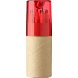 Tube cartonné de 12 crayons Terrence 2