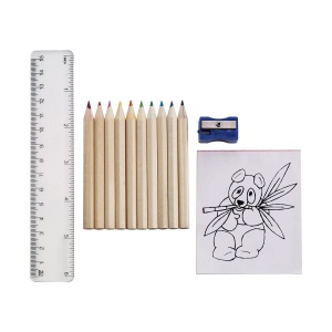 Set à dessin de 10 crayons Hilary 3