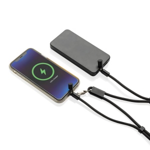 Cordon téléphone de 160cm avec câble 60W en rPET RCS LoopAmp 7